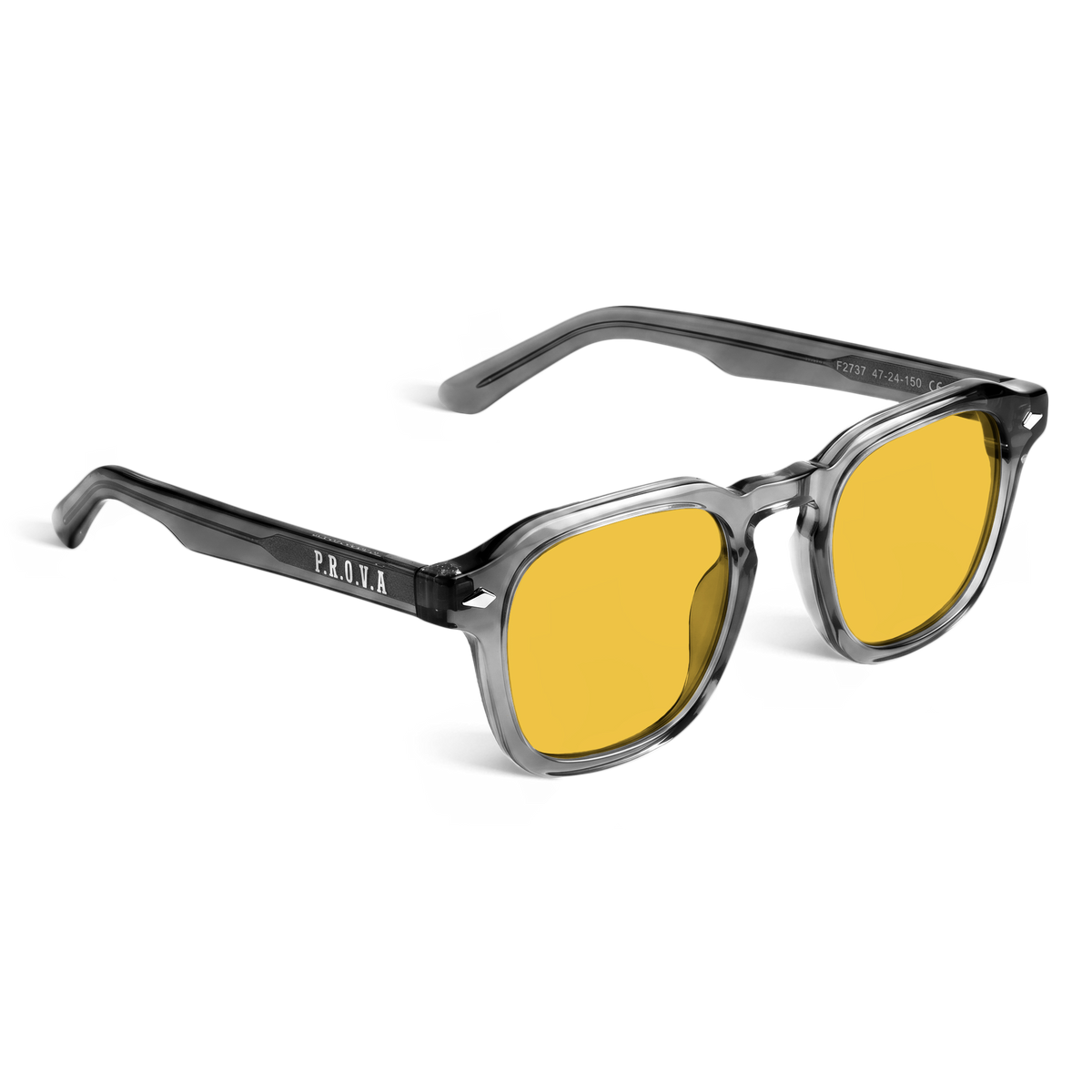 Lentes PROVA en Gris con cristales amarillos