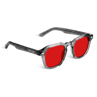 Lentes PROVA en Gris con cristales rojos