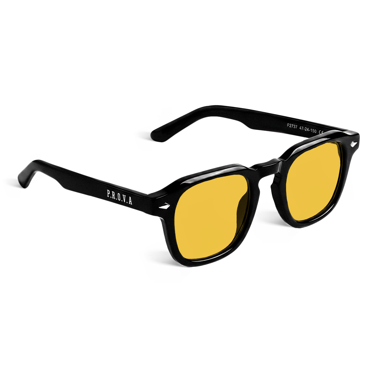 Lentes PROVA en Negro con cristales amarillos