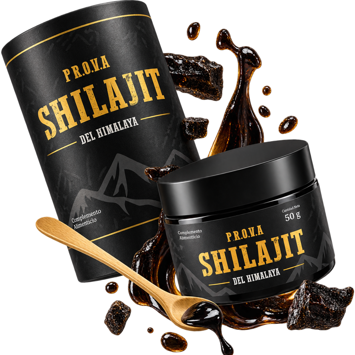 Shilajit PROVA tarro y resina